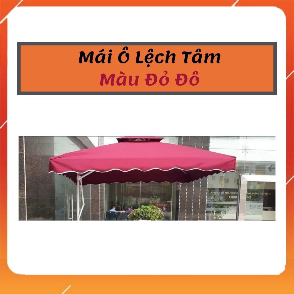 [Màu Sắc Tuỳ Chọn] Tấm Vải Bọc Mái Ô Dù Lệch Tâm Vuông Ngoài Trời 2,5mx2,5m(Chỉ Có Vải Chưa Có Khung Và Chân Đế)