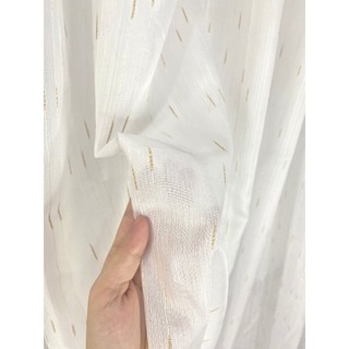 Rèm Khoen Voan Trắng, Voan Gân Mỏng,  Rèm Trang Trí ,Rèm Cửa Sổ , Trang Trí Decor Cho Căn Phòng Thêm Xinh Xắn