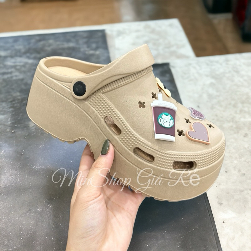 Dép Sandal nữ đế cao, Cross nữ đế cao 7cm tôn dáng hack chiều cao Tặng kèm sticker siêu xinh | BigBuy360 - bigbuy360.vn