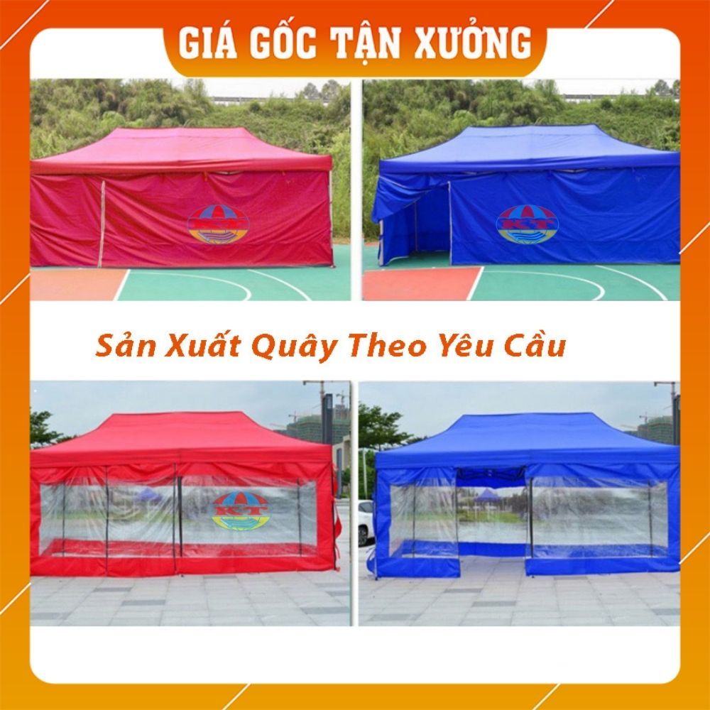 Tấm Bạt Quây Vải, Phủ Nhà Lều Bạt Di Động 3M x 3M Che Mưa, Che Nắng Xung Quanh (Không Bao Gồm Khung Và Bạt Mái)
