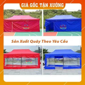 Tấm Bạt Quây Vải, Phủ Nhà Lều Bạt Di Động 3M x 3M Che Mưa, Che Nắng Xung Quanh (Không Bao Gồm Khung Và Bạt Mái)
