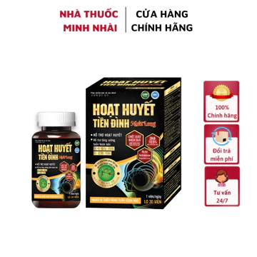 Hoạt Huyết Tiền Đình Nhất Long – Hỗ trợ hoạt huyết, tăng cường tuần hoàn máu não Lọ 30 viên