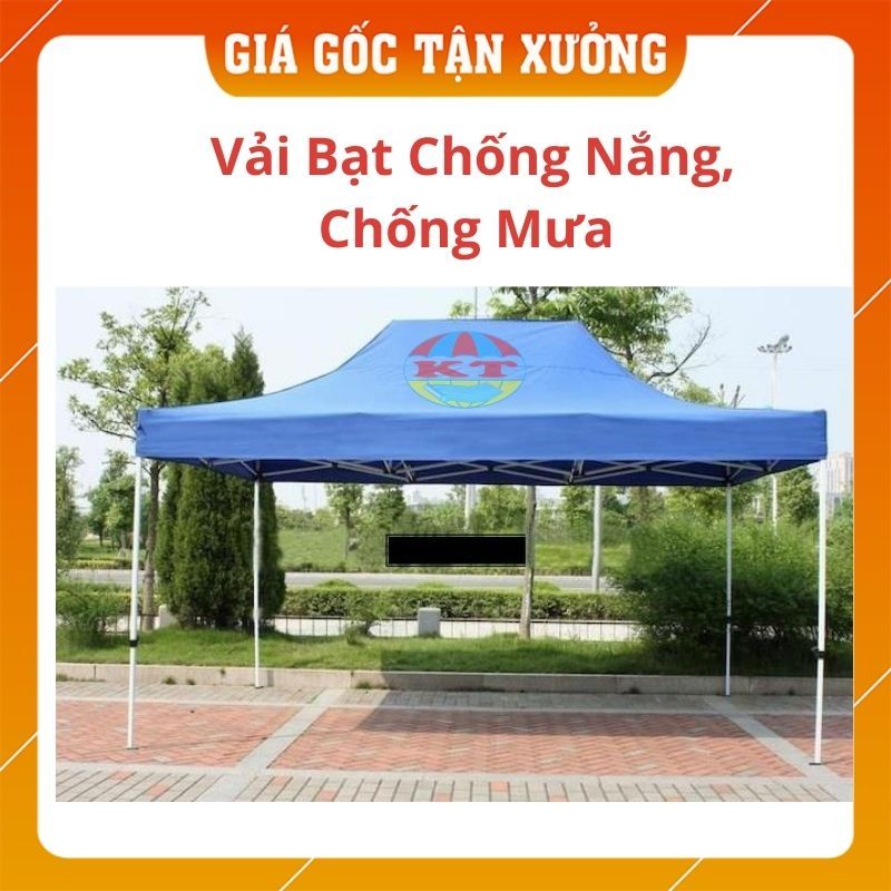 [Hàng Cao Cấp - 46 Kg] Nhà Bạt Di Động 3M x 6M Che Nắng, Che Mưa Ngoài Trời, Khung Thép Sơn Tĩnh Điện Chống Rỉ
