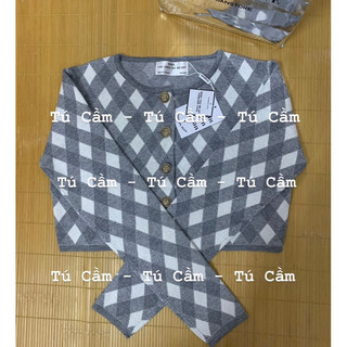 SET 2 ÁO KẺ CARO LOVE YOU BACK TÍ NGOAN (NEWTAG)