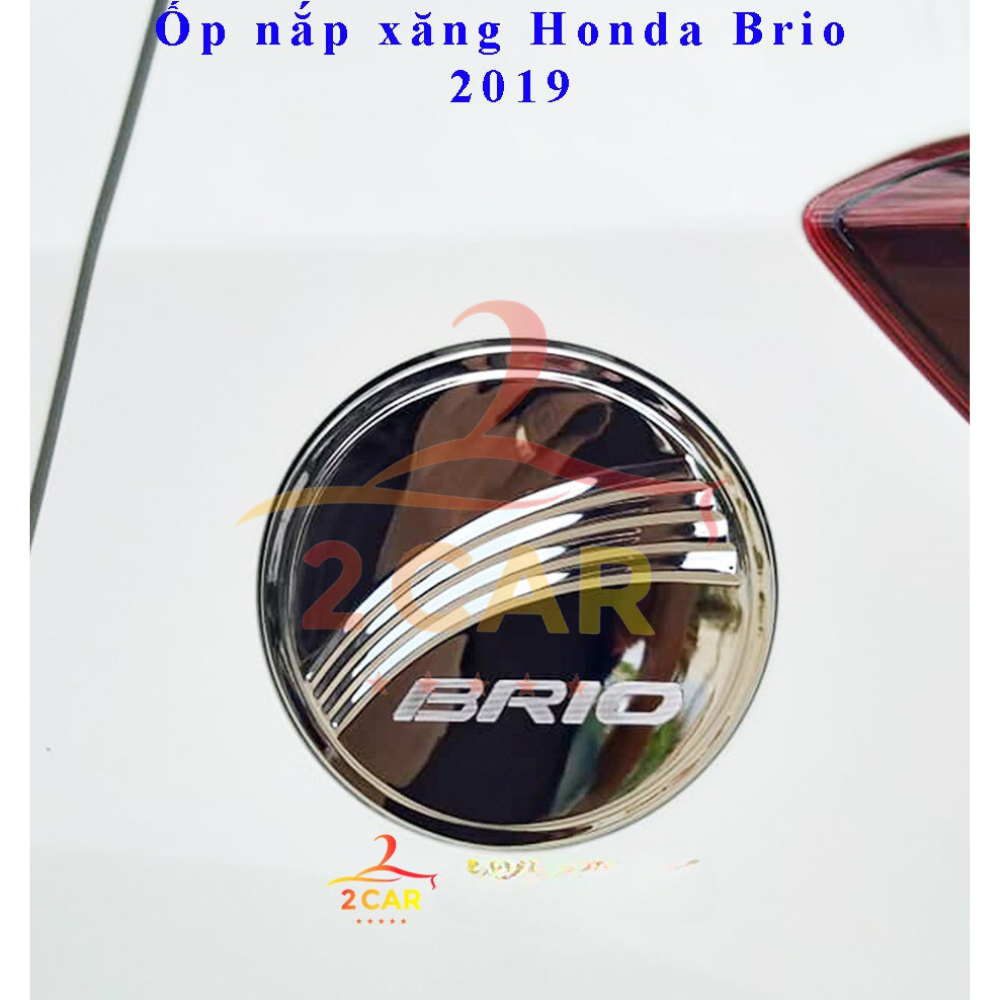 Ốp nắp bình xăng Honda Brio 2018 - 2025 mạ crom cao cấp