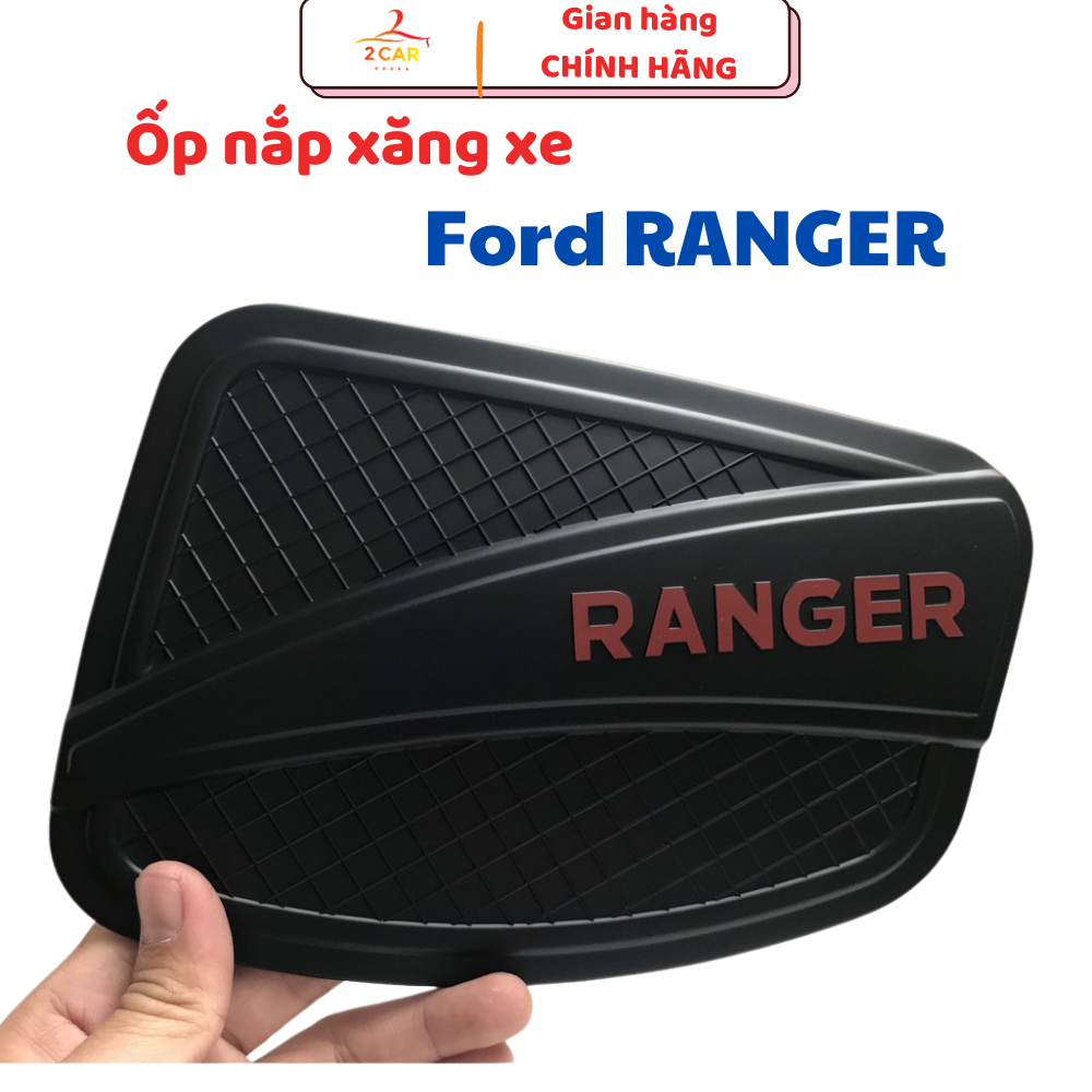 Ốp Nắp Bình Xăng Xe Ford Ranger đời 2014- 2021, 2022, 2023,2024 - Nhựa Đen cao cấp