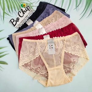 Quần lót ren nữ 45-60kg ren phi lụa ren cao cấp quyến rũ, siêu mềm mại dễ thương 1668