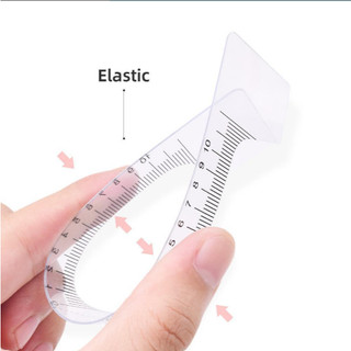 -Thước nhựa cong đo lông mày (M)