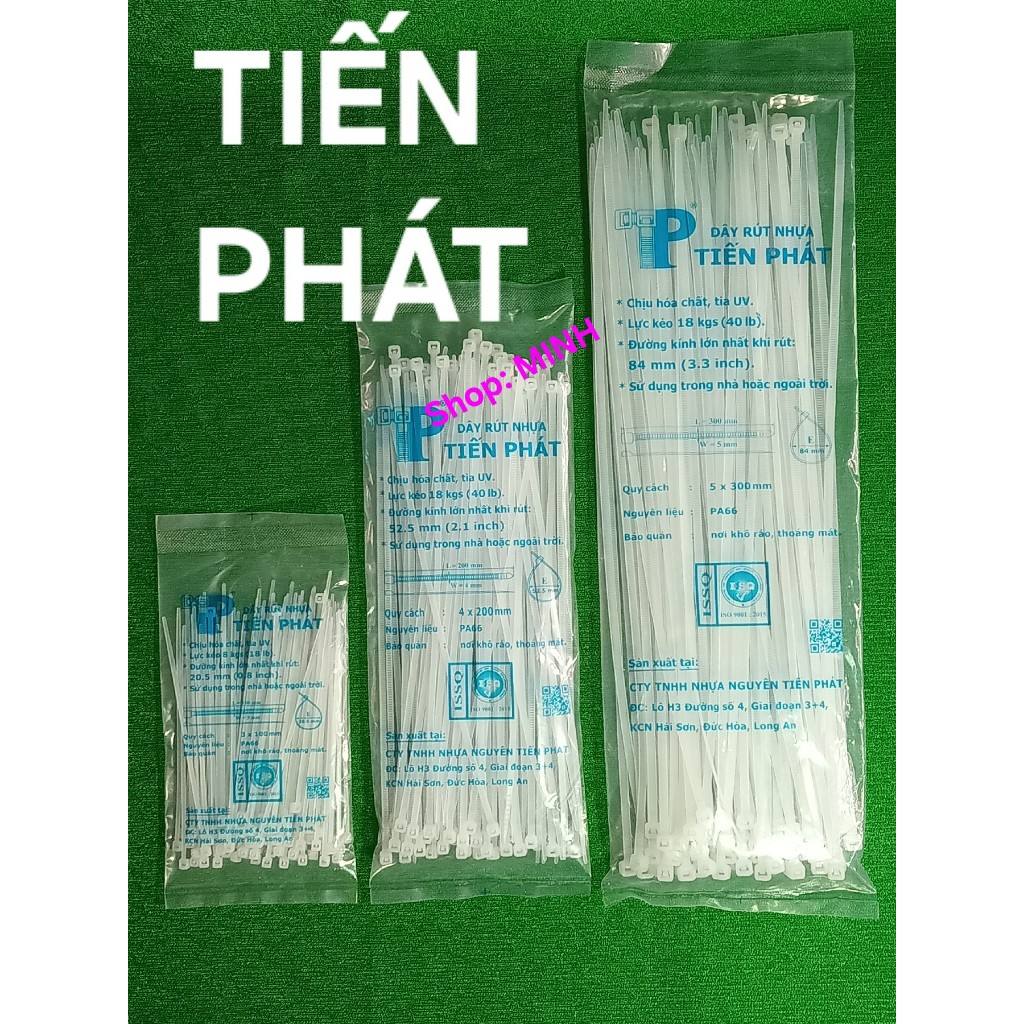 Dây rút nhựa Tiến Phát (bịch 80 sợi) - dây rút 1 tấc 2 tấc 3 tấc - dây ...