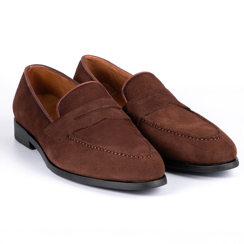 Ảnh Giày Tây Lười Cao Cấp Classic Loafer - LF02 - Da Bò Ý Lót Trong Da Bò Mộc - Thương hiệu Be Classy 4