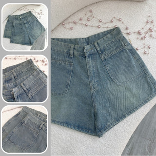 Quần short jeans bigsize nữ dáng chữ A lưng cao ống rộng chất mềm không co giãn mặc đi học đi chơi có bigsize Q512