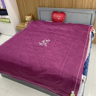 Chăn hè thu Everon chính hãng cotton màu đỏ tím giảm giá ESC 20001