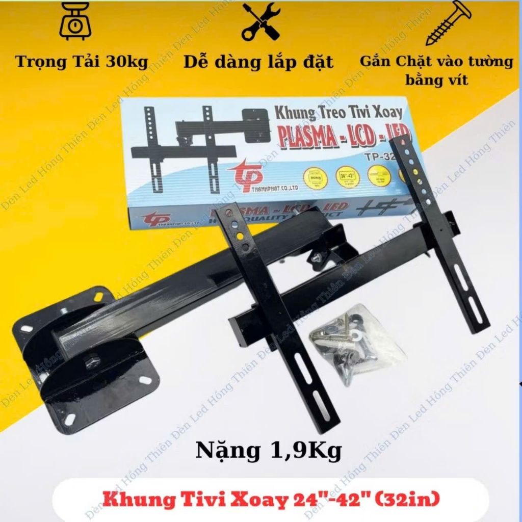 GIÁ TREO( KHUNG TREO) TIVI SÁT TƯỜNG& NGHIÊNG (GẬT GÙ) XOAY TỪ 24"-65-" - ảnh 9