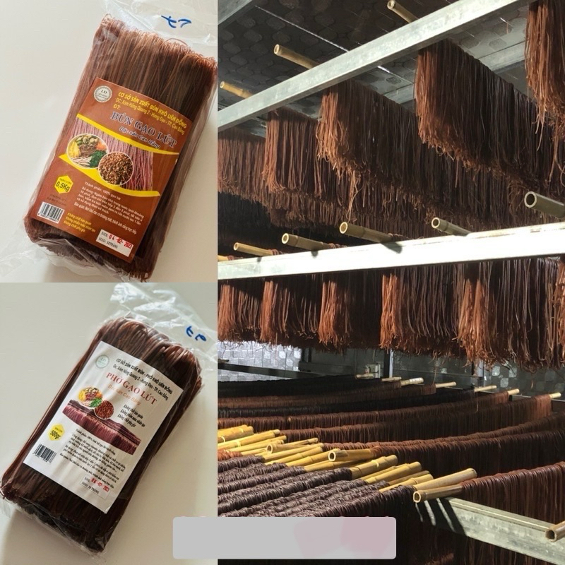 Bún ,Phở Gạo Lứt Đỏ Thực Dưỡng 500gr ,Sản Phẩm Ăn Kiêng ,Giảm Cân.