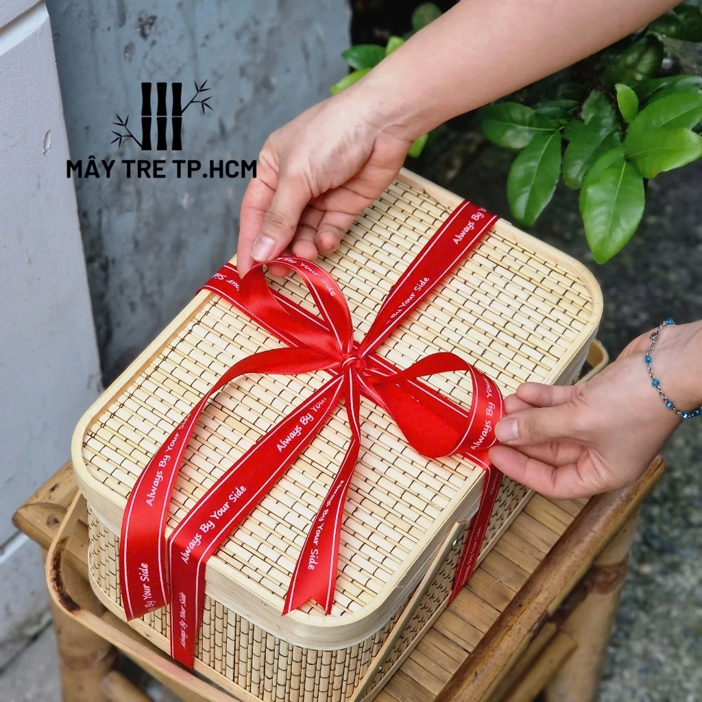 Hộp quà mây tre, hộp quà thủ công, hộp quà tặng, giỏ tre hộp quà tặng các dịp lễ tết
