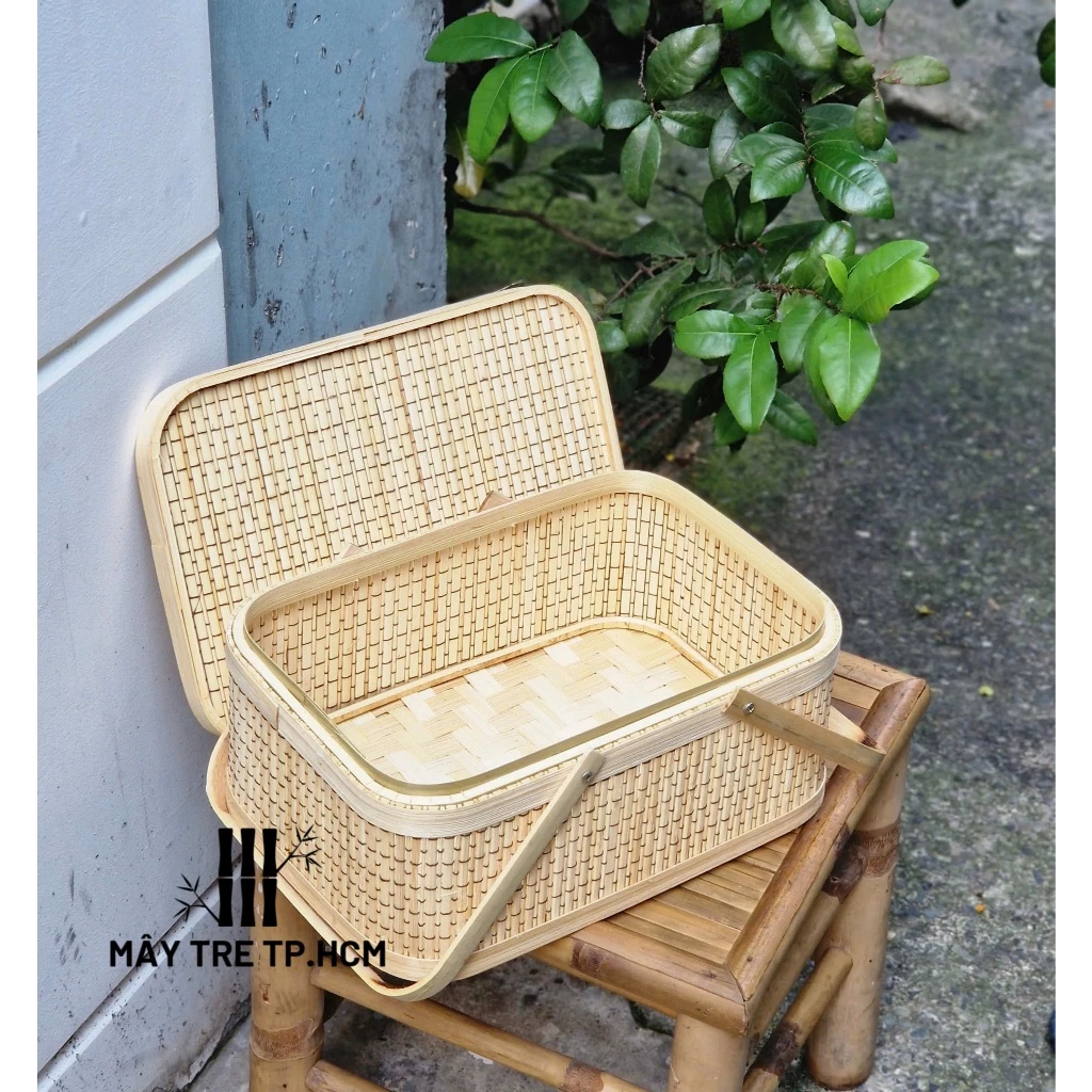Hộp quà mây tre, hộp quà thủ công, hộp quà tặng, giỏ tre hộp quà tặng các dịp lễ tết