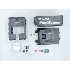 Vỏ pin Makita 18V 2 Hàng 10 Pin 18650 Kèm phụ kiện Ốc vít và Tem