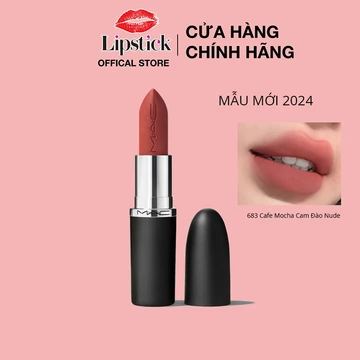 Son MAC ximal Silky Matte Lipstick 3.5g - 683 Cam Hồng Đất Khắc Son Miễn Phí