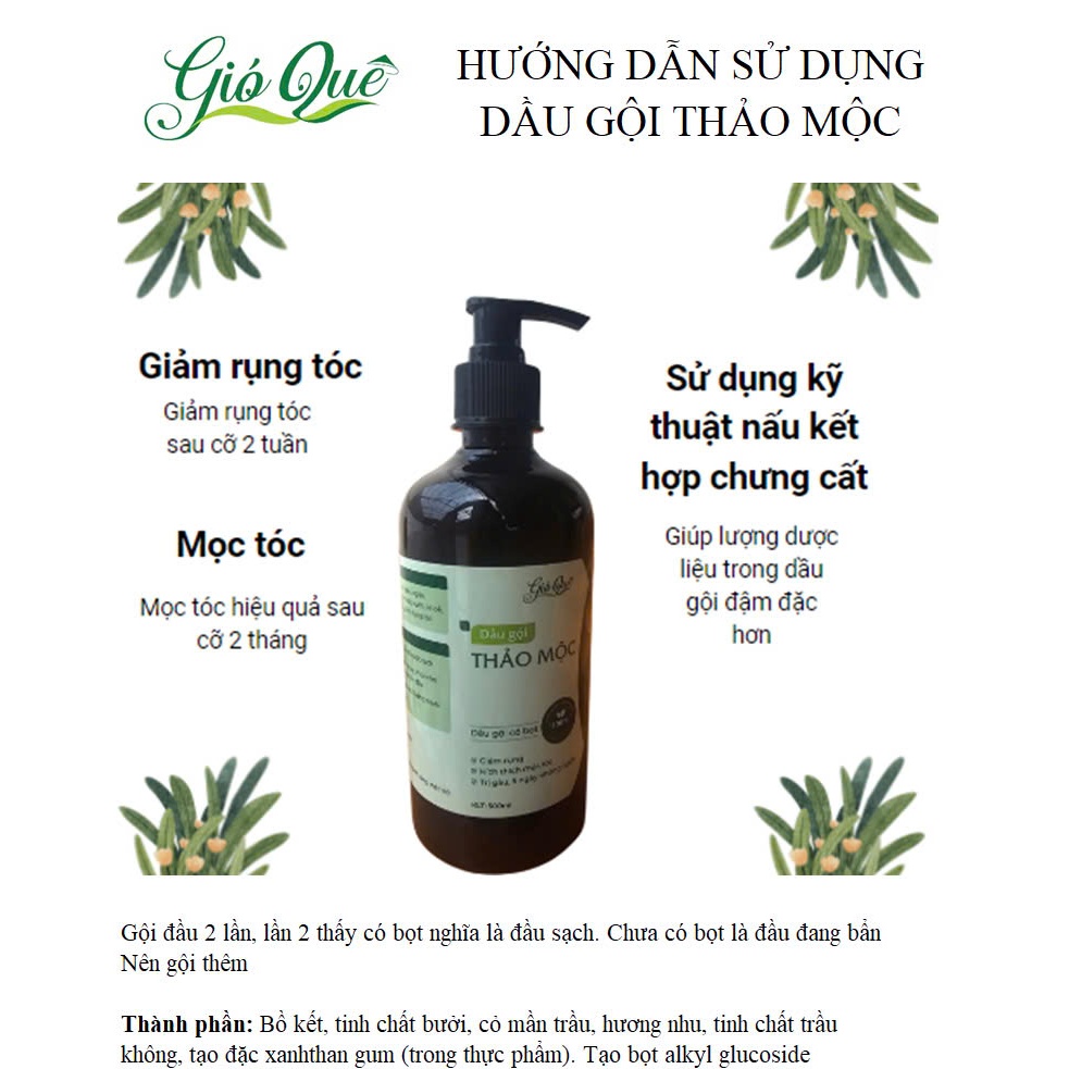 Dầu gội tía tô giảm rụng tóc, mọc tóc