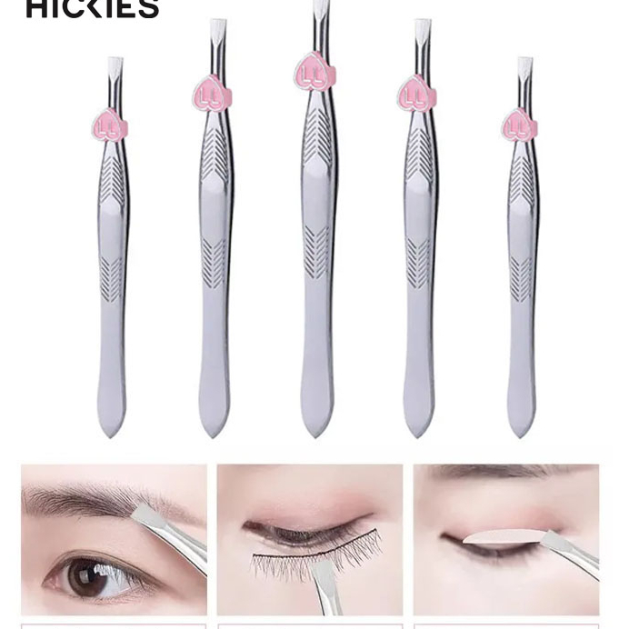 Nhíp nhổ lông nách lông mày tóc bạc, nhíp  nhổ râu cao cấp chống trơn màu bạc nhổ ria mép lông chân tay mi lên hết chân
