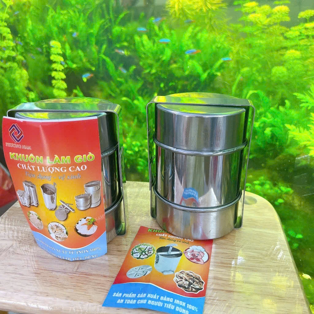 Khuôn inox làm giò chả size ( 0,5kg & 1kg) - Khuôn làm chả lụa inox sử dụng tiện lợi phù hợp cho gia đình..