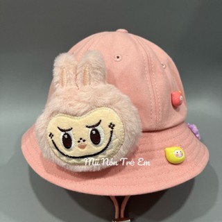 [ 2-5 TUỔI ] MŨ TAI BÈO LABUBU CUTE CHO TRẺ EM - NÓN VÀNH LABUBU CHO BÉ GÁI ĐI CHƠI, ĐI HỌC