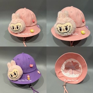 [ 2-5 TUỔI ] MŨ TAI BÈO LABUBU CUTE CHO TRẺ EM - NÓN VÀNH LABUBU CHO BÉ GÁI ĐI CHƠI, ĐI HỌC
