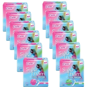 Bộ 6 gói băng vệ sinh diana siêu thấm cool fresh