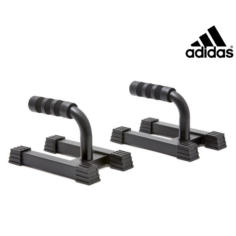 Dụng Cụ Hít Đất, Chống Đẩy Chính Hãng ADIDAS ADAC-12233 Iron Push Up Bars (1 Cặp) - Chịu Tải 150Kg