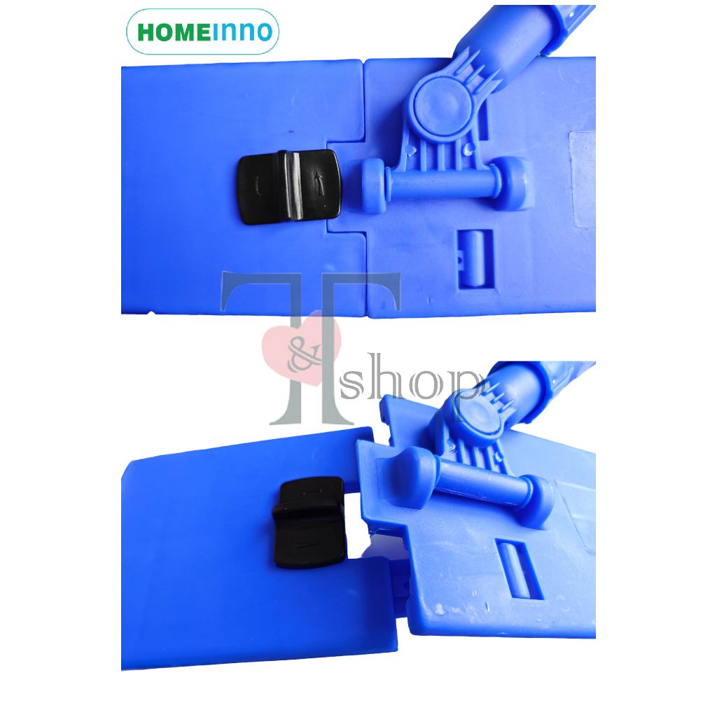 Cây Lau Nhà Bản Nhựa 60cm Tấm San Hô Homeinno Cán Rút Thu Ngắn 100cm Dài Ra 145cm