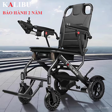 Xe lăn điện gấp gọn KALIBU, xe lăn điện du lịch xách tay nhẹ nhàng cho người già, người bệnh - BẢN CAO CẤP ĐI 10 -15 KM