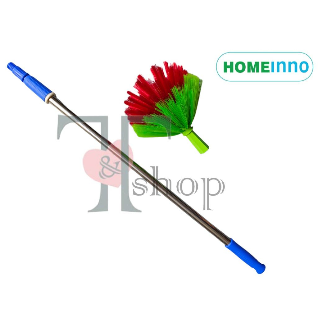 Chổi Quét Trần Nhà, Quét Mạng Nhện Đầu Gai Cán Tăng Đơ Inox Homeinno Nhiều Kích Thước 1m4/2m/ 3m/4m/5m/6met