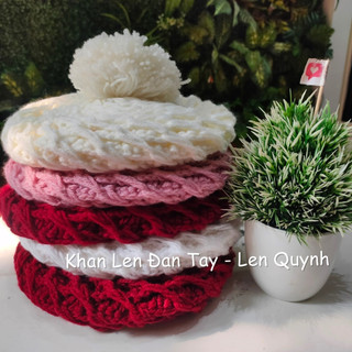 Mũ len móc tay dáng beret - sản phẩm handmade độc đáo - Quà tặng ý nghĩa