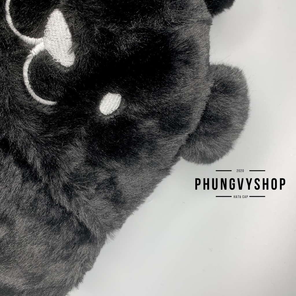 (SALE) Mũ lông bucket tai bèo vành thu đông unisex nam nữ phong cách hàn quốc phungvyshop - nón BO LÔNG MÈO ĐÔNG