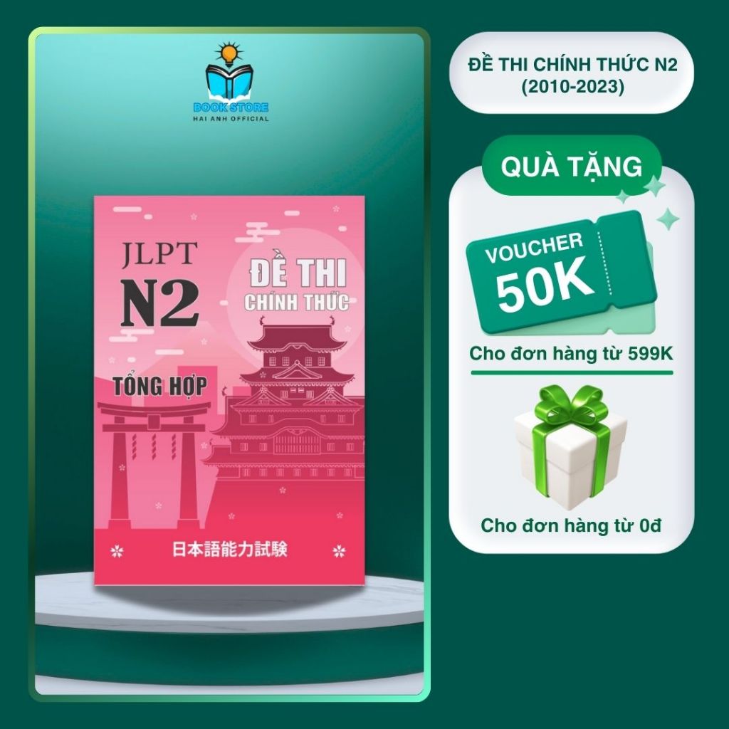 Ảnh Sách tiếng Nhật Tổng hợp đề thi chính thức N123 3