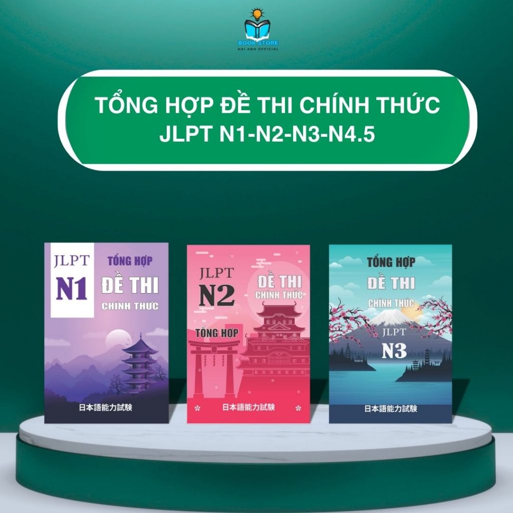 Ảnh Sách tiếng Nhật Tổng hợp đề thi chính thức N123 1