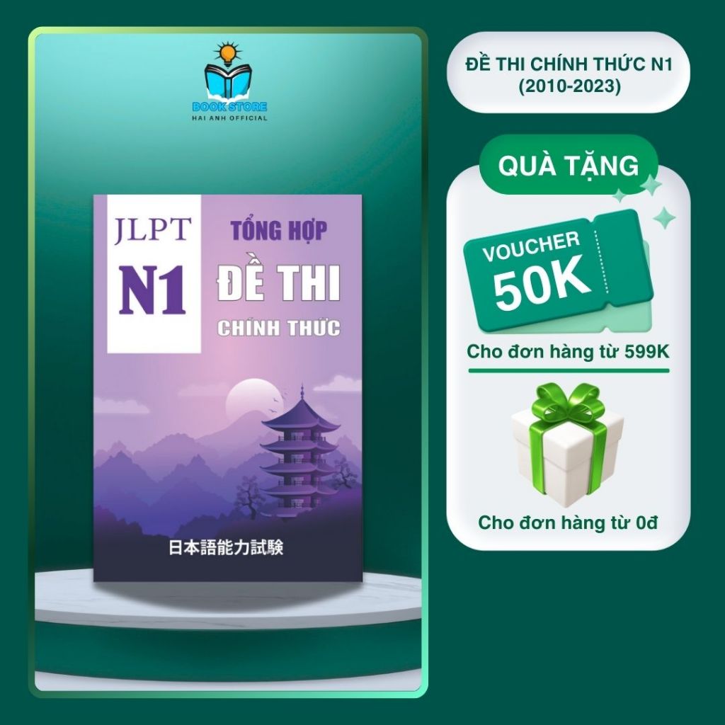 Ảnh Sách tiếng Nhật Tổng hợp đề thi chính thức N123 2