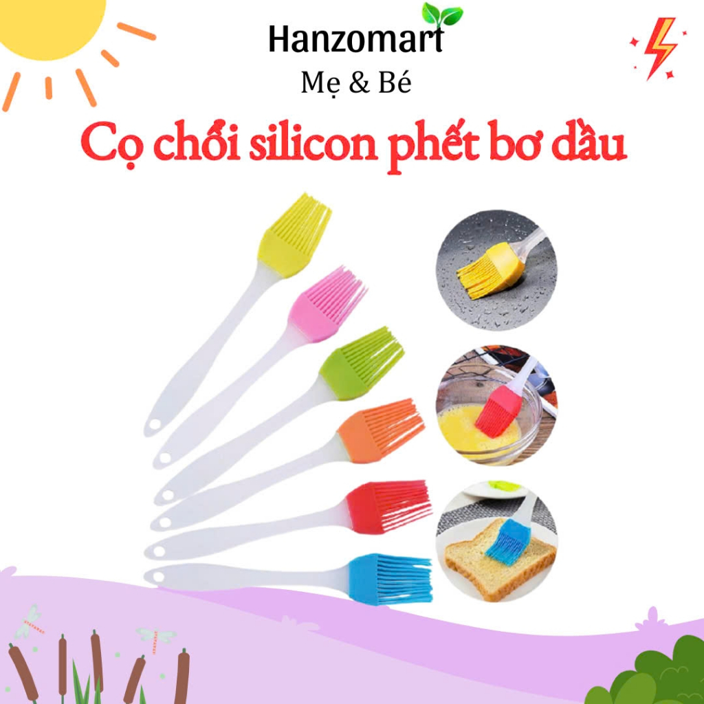Cọ chổi silicon quét phết dầu bơ