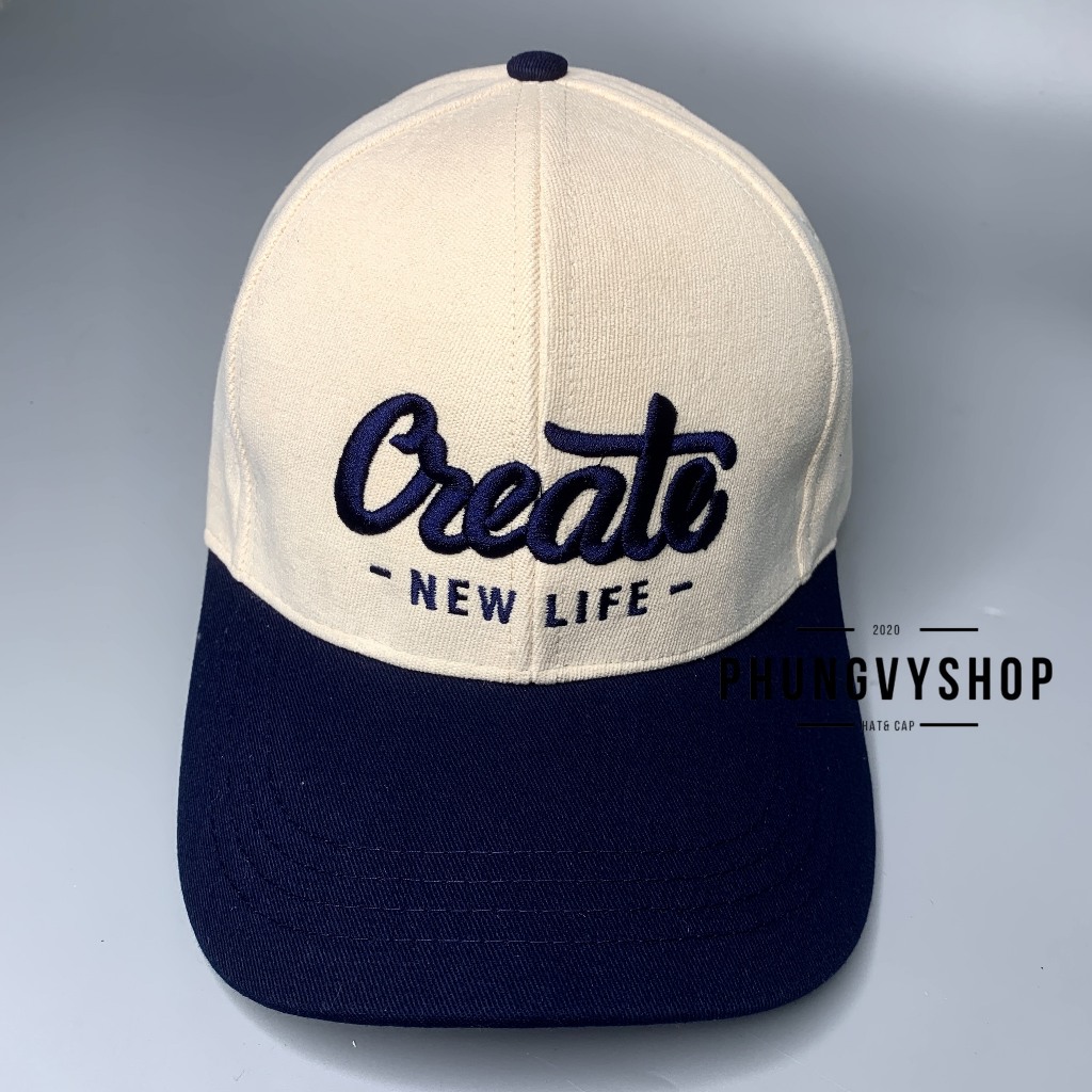 sale) Mũ LƯỠI TRAI unisex cực hot nam nữ thoáng mát phungvyshop- nón Kết Nhung vá màu CREATE