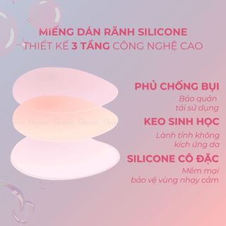 Miếng dán vùng kín GOMTAT che rãnh cao cấp, chất liệu Silicon bảo hộ thể thao chống lộ khi mặc Bikini, legging - SA-110