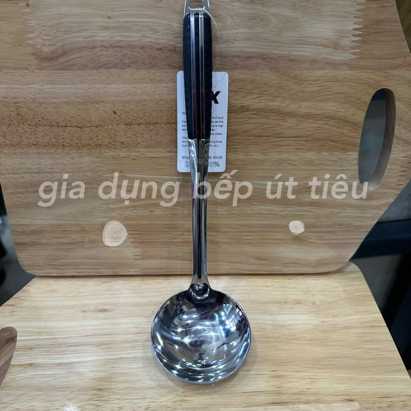 Vá múc canh inox cán đen cách nhiệt | Shopee Việt Nam