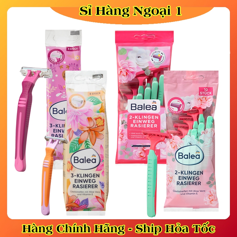 Dao cạo Balea Đức lưỡi kép dành cho nữ 2 lưỡi và 3 lưỡi dùng cho toàn thân và bikini