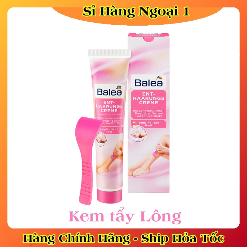 [Có che tên] KEM TẨY LÔNG BALEA HÀNG ĐỨC 125ML - Hàng chính hãng an toàn cho mọi loại da