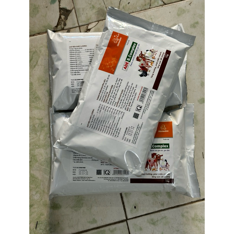 ADE bcomplex gói 1kg cho vật nuôi