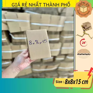 Hộp giấy size 8x8x15 cm - SET 5C, thùng carton gói hàng Everest
