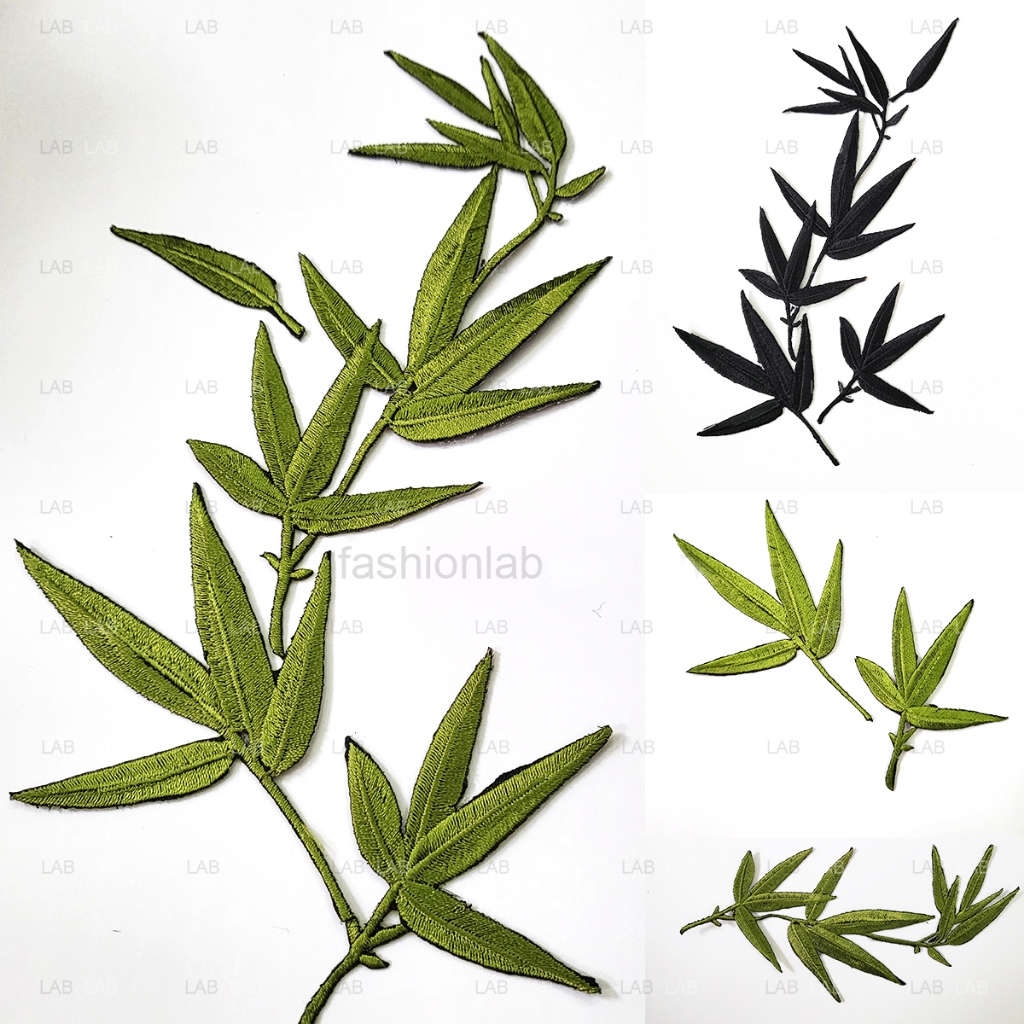Hình thêu lá tre #020501 (cái) | Shopee Việt Nam