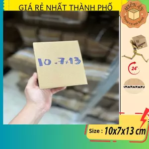 Hộp giấy size 10x7x13 cm - SET 5C, thùng carton gói hàng Everest