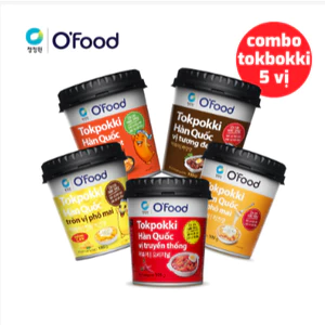 Combo 2 hộp tokbokki O'food 105g đủ 5 vị
