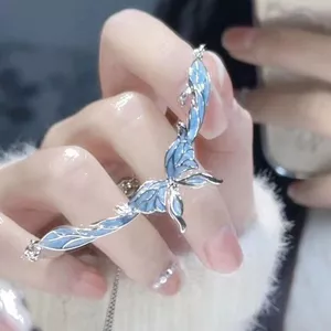 Vòng Tay Hình Bướm Dây Rút Sang Trọng, Lắc Tay Thiết Kế Thanh Lịch Thời Trang Hàn Quốc