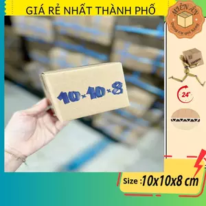 SET 10C-Hộp giấy size 10x10x8 cm, thùng carton gói hàng Everest